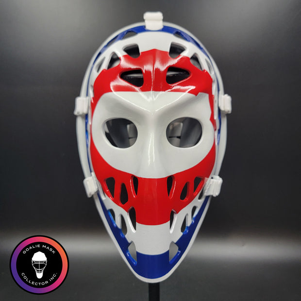 Ken Dryden Goalie Mask Unsigned Montreal Bullseye PRISTINE Edition Full Size Tribute