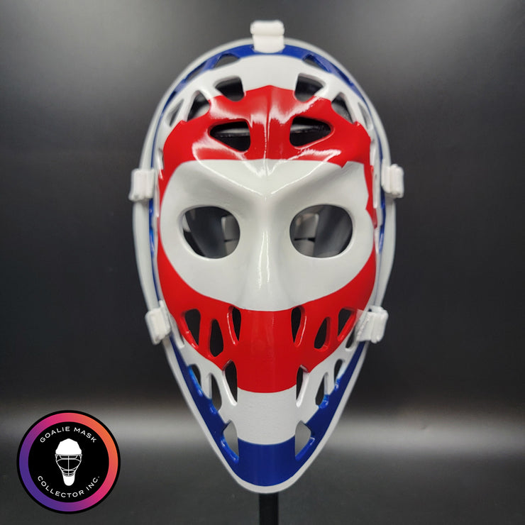 Ken Dryden Goalie Mask Unsigned Montreal Bullseye PRISTINE Edition Full Size Tribute