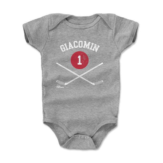 Eddie Giacomin New York R 1 Sticks WHT
