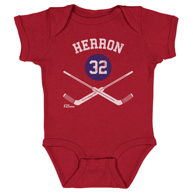 Denis Herron Montreal 32 Goalie Sticks WHT