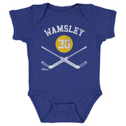 Rick Wamsley St. Louis 30 Goalie Sticks WHT