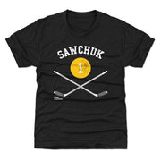 Terry Sawchuk Boston 1 Sticks WHT