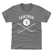 Terry Sawchuk Detroit 1 Sticks WHT