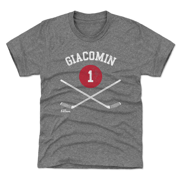 Eddie Giacomin New York R 1 Sticks WHT