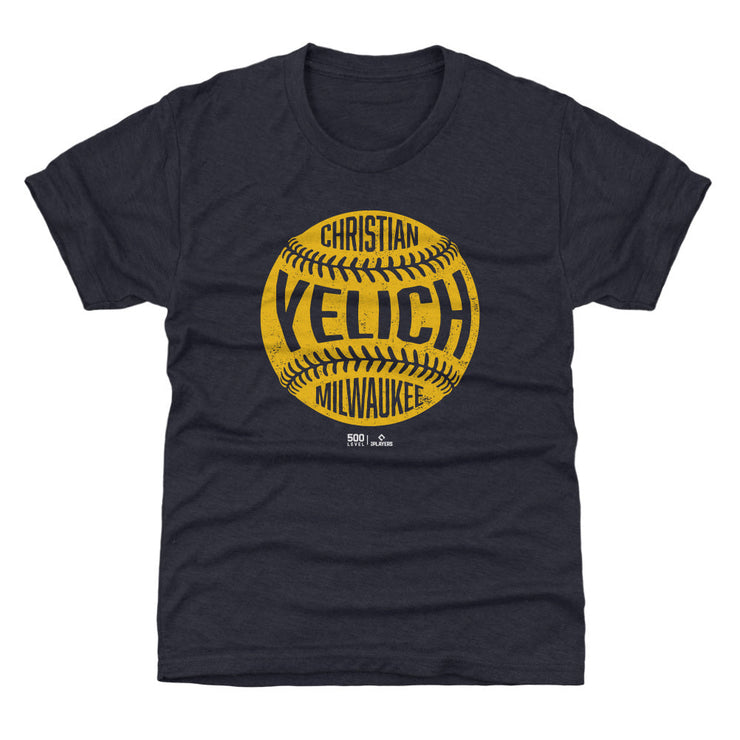 Christian Yelich Milwaukee Vintage Baseball WHT