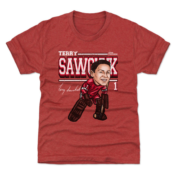 Terry Sawchuk Detroit Cartoon WHT