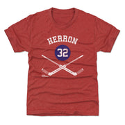 Denis Herron Montreal 32 Goalie Sticks WHT