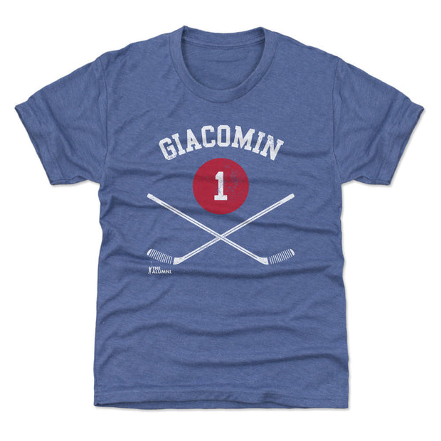 Eddie Giacomin New York R 1 Sticks WHT