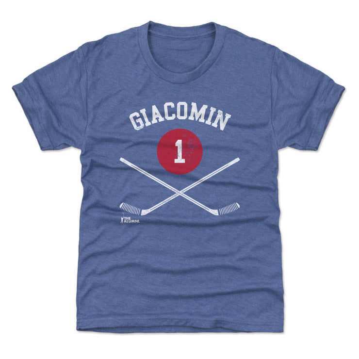 Eddie Giacomin New York R 1 Sticks WHT