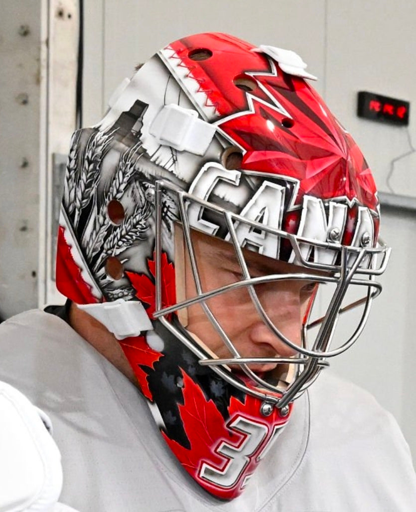 Presale: Darcy Kuemper Goalie Mask Unsigned 2026 OLYMPICS Team Canada Tribute