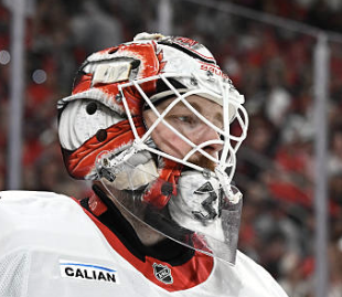 Linus Ullmark Goalie Mask Unsigned 2026 Ottawa Tribute