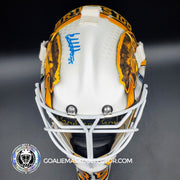 Linus Ullmark Goalie Mask Unsigned 2022-2023 Boston CENTENNIAL Orr Bergeron Tribute