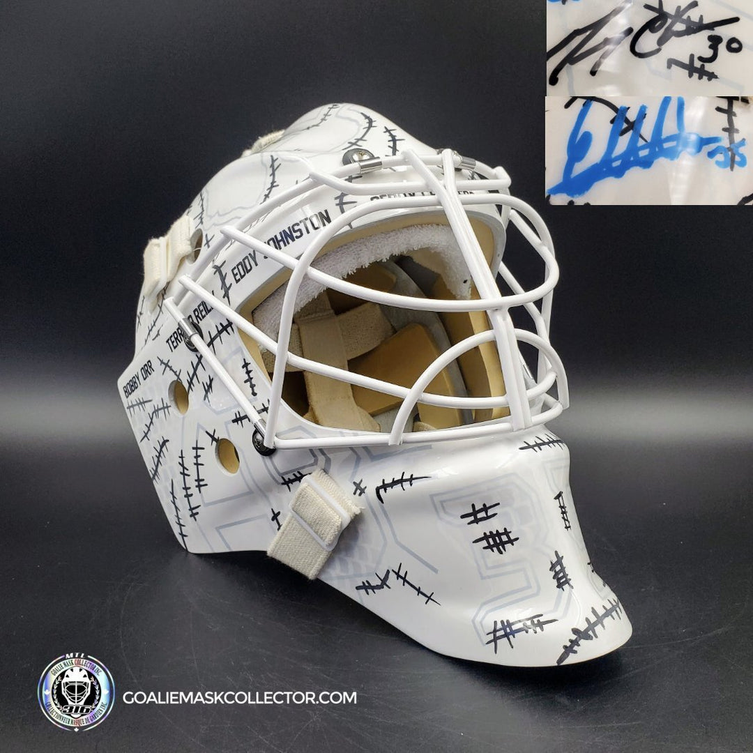 Linus Ullmark & Gerry Cheevers Dual Signed Goalie Mask 2023 Cheevers Tribute Boston Signature Edition Autographed