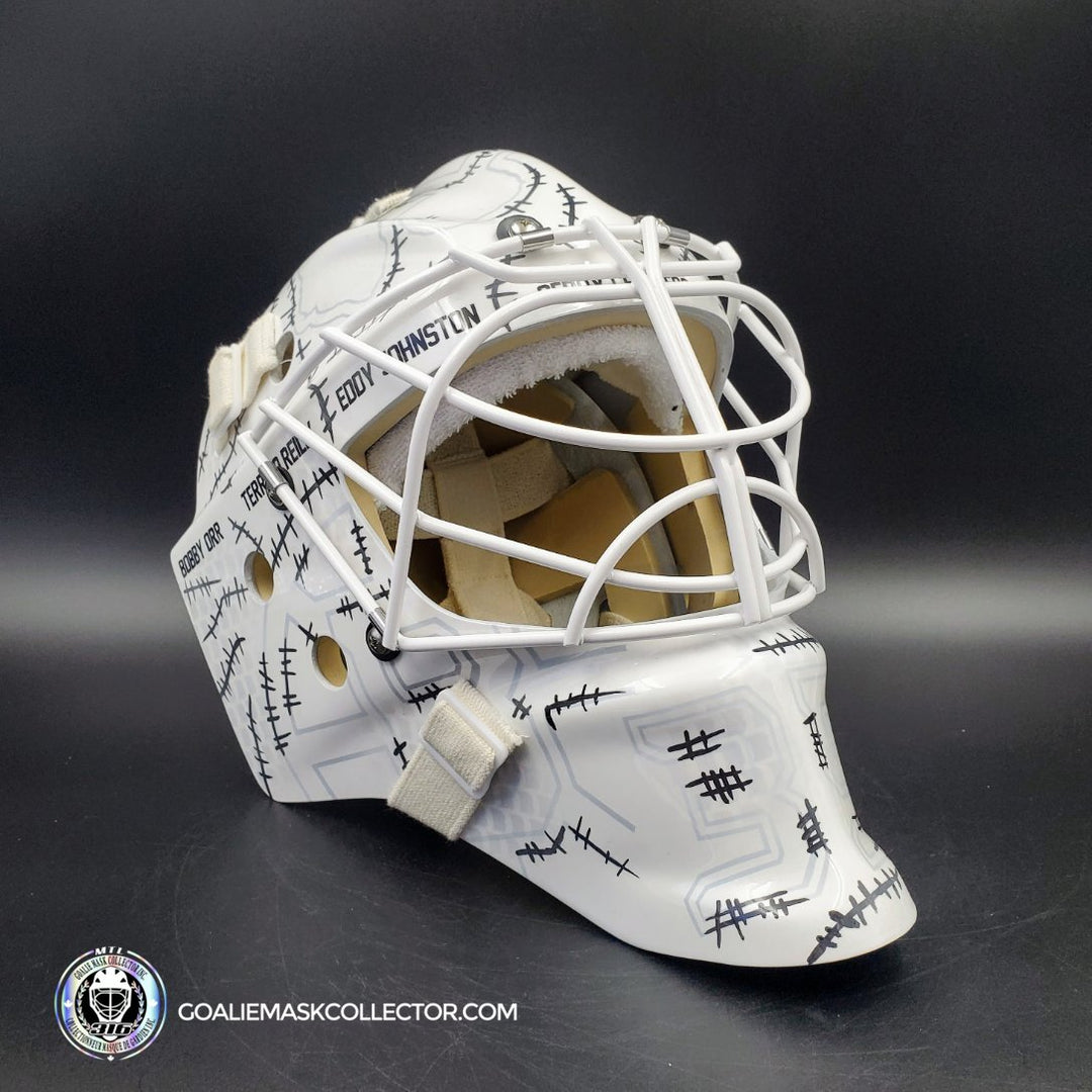 Linus Ullmark & Gerry Cheevers Goalie Mask Unsigned 2023 Cheevers Tribute Boston Tribute