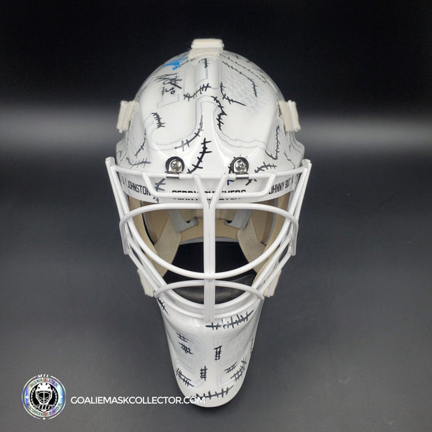 Linus Ullmark & Gerry Cheevers Goalie Mask Unsigned 2023 Cheevers Tribute Boston Tribute