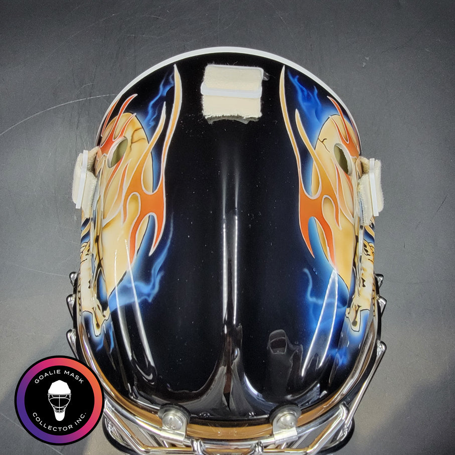 capitals motorcycle helmet Logan Thompson Goalie Mask Unsigned 2024 Washington Capitals Tribute –  Goalie Mask Collector