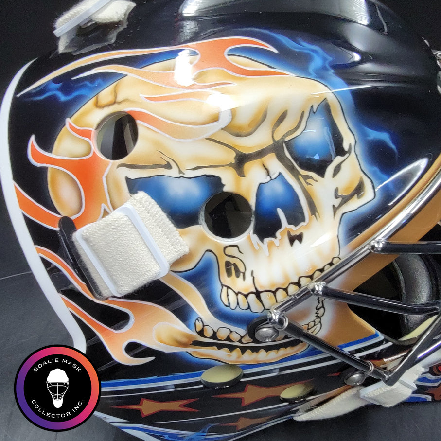 capitals motorcycle helmet Logan Thompson Goalie Mask Unsigned 2024 Washington Capitals Tribute –  Goalie Mask Collector