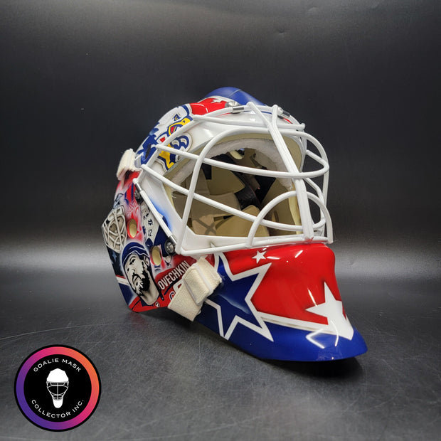 Logan Thompson Goalie Mask Unsigned 2025-26 Washington Teammates Tribute