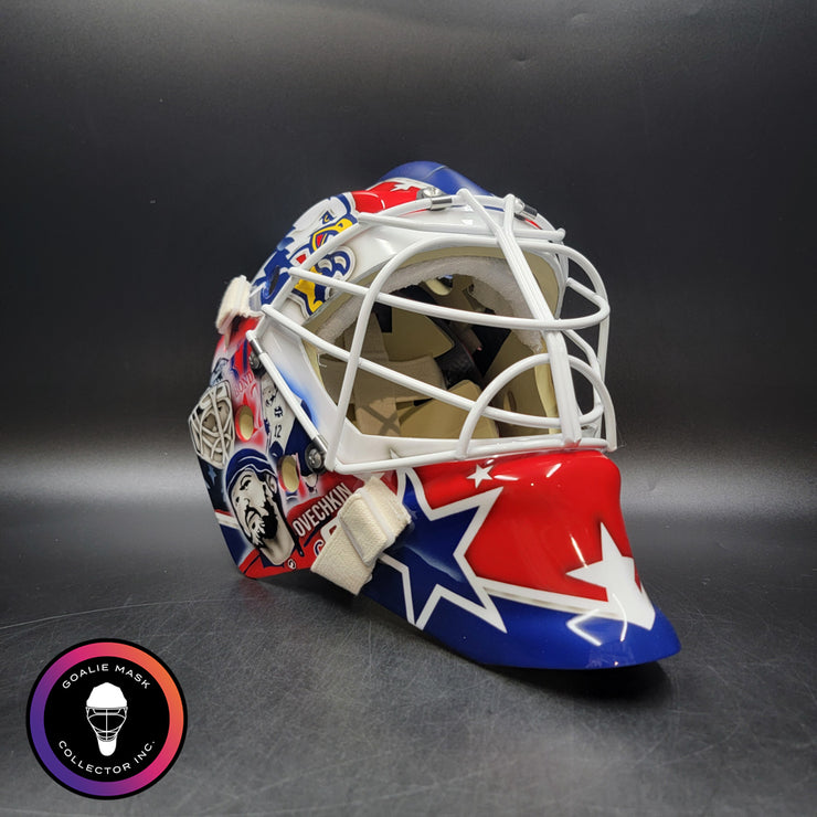 Logan Thompson Goalie Mask Unsigned 2025-26 Washington Teammates Tribute