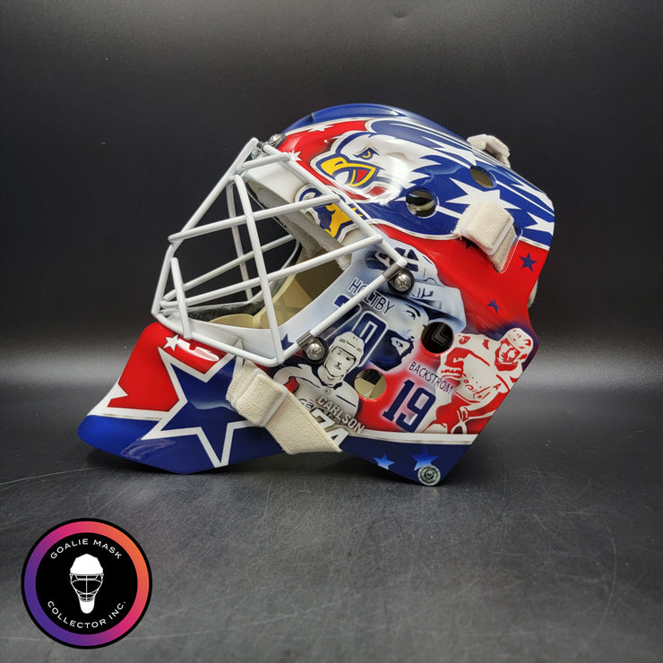 Logan Thompson Goalie Mask Unsigned 2025-26 Washington Teammates Tribute