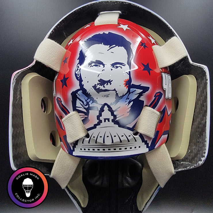 Logan Thompson Goalie Mask Unsigned 2025-26 Washington Teammates Tribute