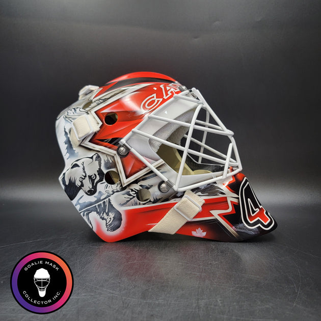 Logan Thompson Goalie Mask Unsigned 2026 OLYMPICS Team Canada Tribute ...