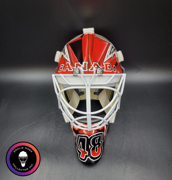 Logan Thompson Goalie Mask Unsigned 2026 OLYMPICS Team Canada Tribute ...
