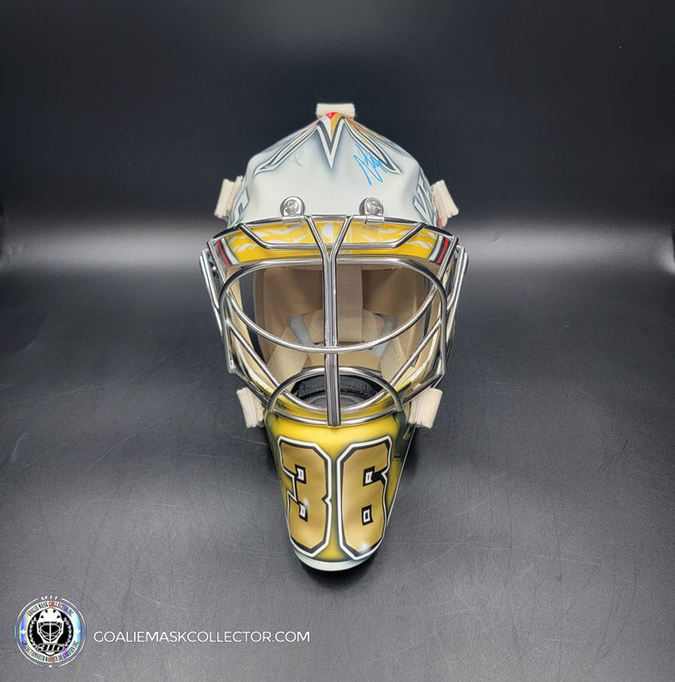 Logan Thompson Goalie Mask Unsigned Las Vegas 2023 EGYPTIAN Tribute