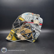 Logan Thompson Goalie Mask Unsigned Las Vegas 2023 EGYPTIAN Tribute