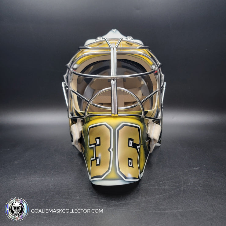 Logan Thompson Goalie Mask Unsigned Las Vegas 2023 EGYPTIAN Tribute