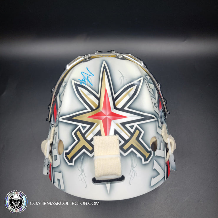Logan Thompson Goalie Mask Unsigned Las Vegas 2023 EGYPTIAN Tribute