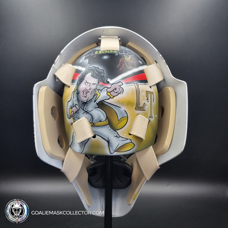 Logan Thompson Goalie Mask Unsigned Las Vegas 2023 EGYPTIAN Tribute