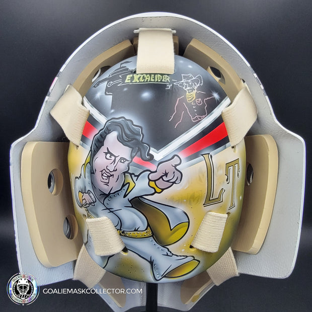 Logan Thompson Goalie Mask Unsigned Las Vegas 2023 EGYPTIAN Tribute