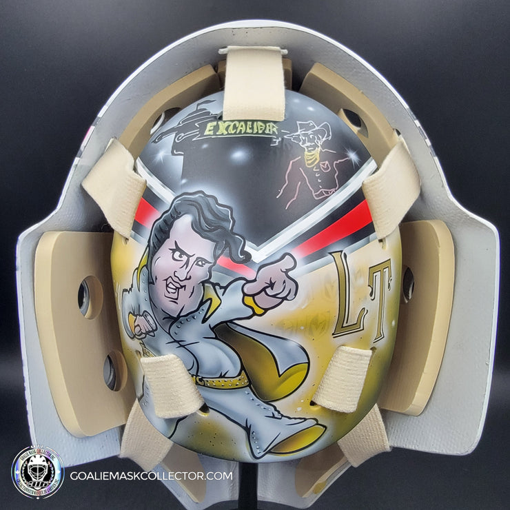 Logan Thompson Goalie Mask Unsigned Las Vegas 2023 EGYPTIAN Tribute