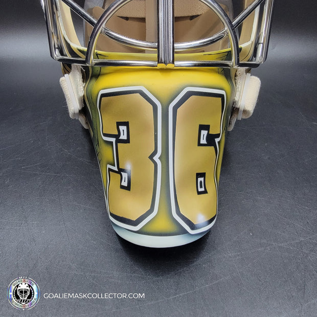 Logan Thompson Goalie Mask Unsigned Las Vegas 2023 EGYPTIAN Tribute