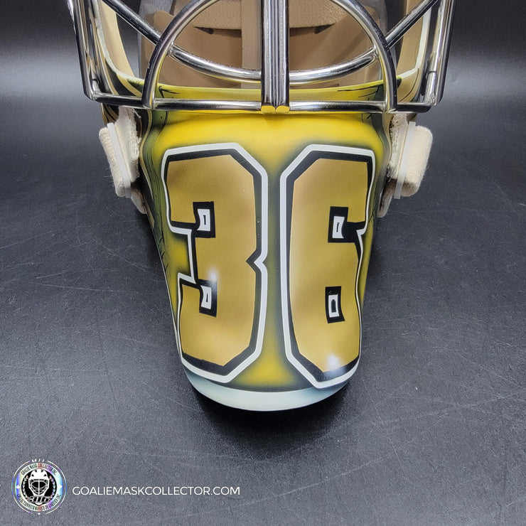 Logan Thompson Goalie Mask Unsigned Las Vegas 2023 EGYPTIAN Tribute