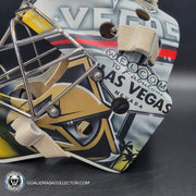Logan Thompson Goalie Mask Unsigned Las Vegas 2023 EGYPTIAN Tribute