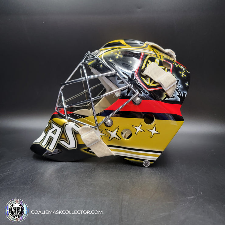 Logan Thompson Goalie Mask Unsigned Las Vegas 2023 Reverse Retro Tribute