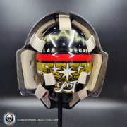 Logan Thompson Goalie Mask Unsigned Las Vegas 2023 Reverse Retro Tribute