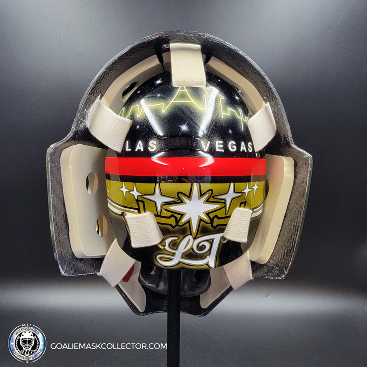 Logan Thompson Goalie Mask Unsigned Las Vegas 2023 Reverse Retro Tribute