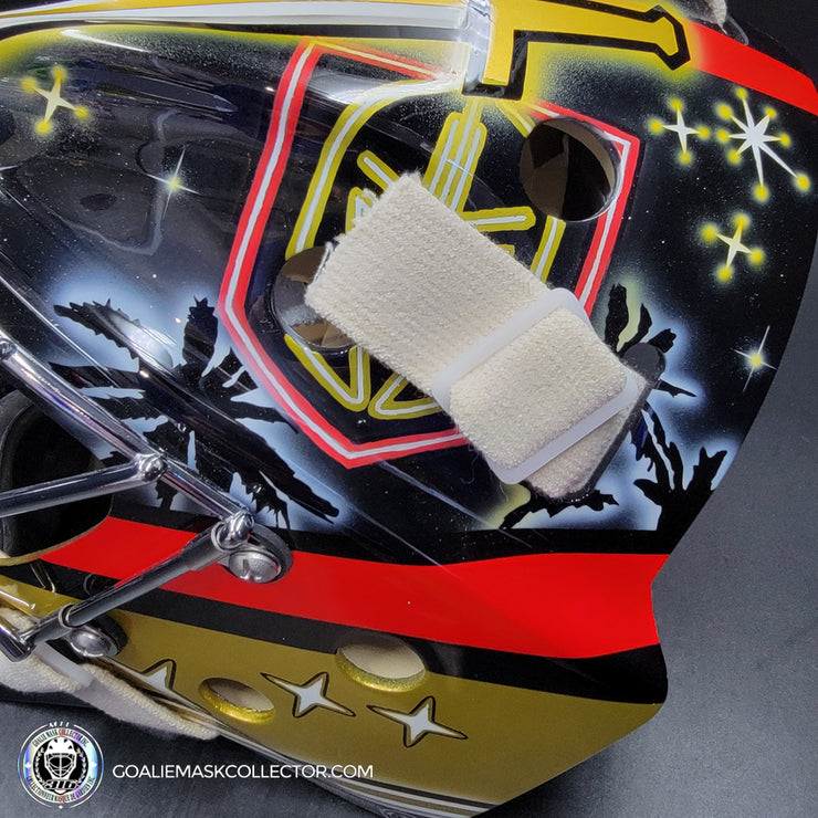 Logan Thompson Goalie Mask Unsigned Las Vegas 2023 Reverse Retro Tribute