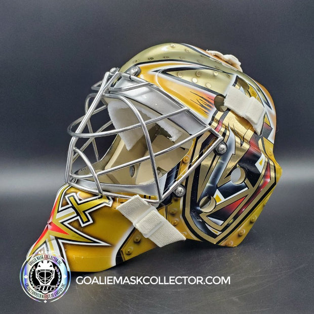 Logan Thompson Goalie Mask Unsigned Las Vegas 2023-24 Tribute