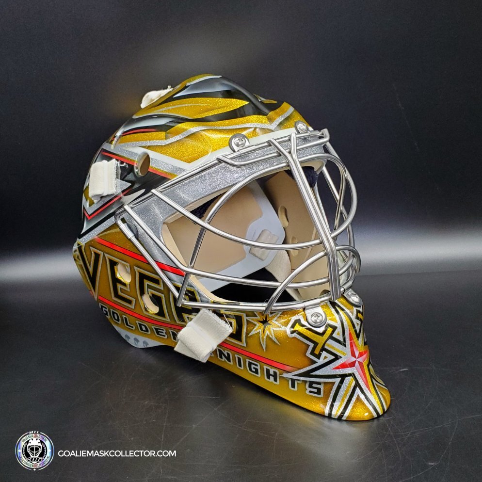 Logan Thompson Goalie Mask Unsigned Las Vegas 2023 Tribute