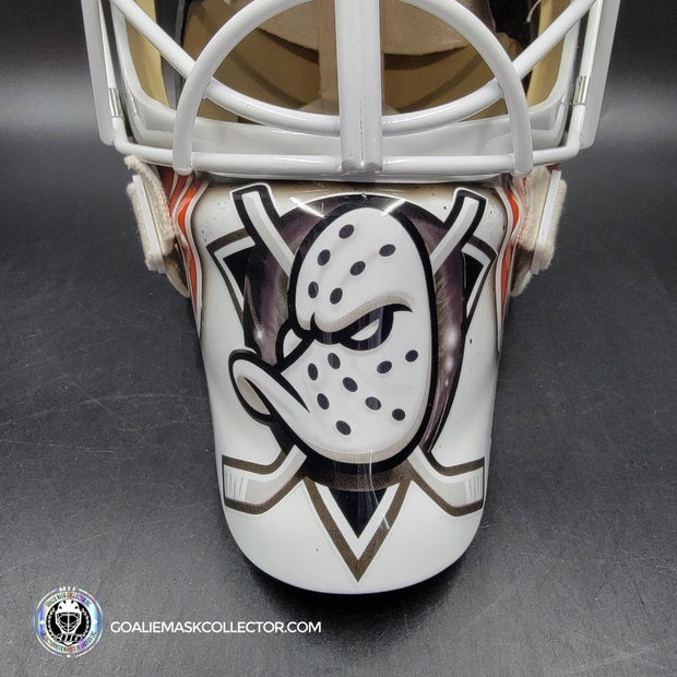 Lukas Dostal Goalie Mask Unsigned 2024 Anaheim Tribute