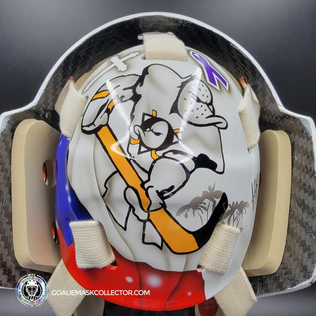 Lukas Dostal Goalie Mask Unsigned 2024 Anaheim Tribute