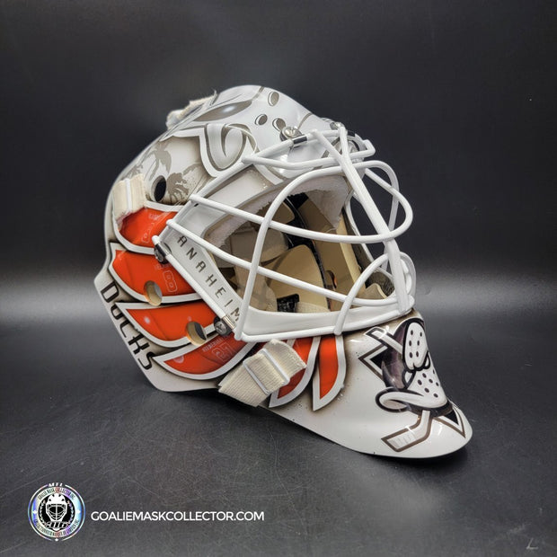 Lukas Dostal Goalie Mask Unsigned 2024 Anaheim Tribute