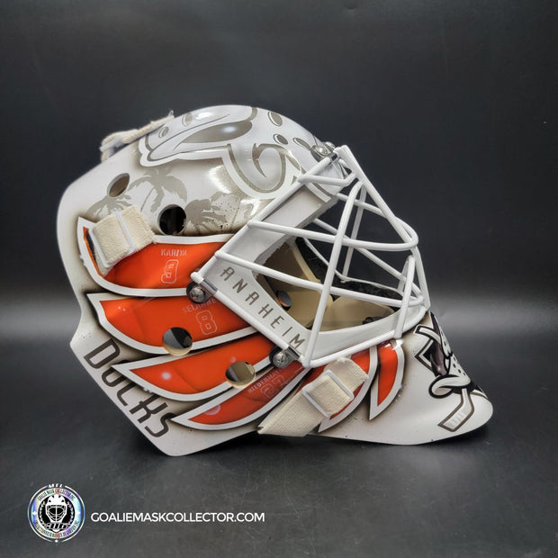 Lukas Dostal Goalie Mask Unsigned 2024 Anaheim Tribute