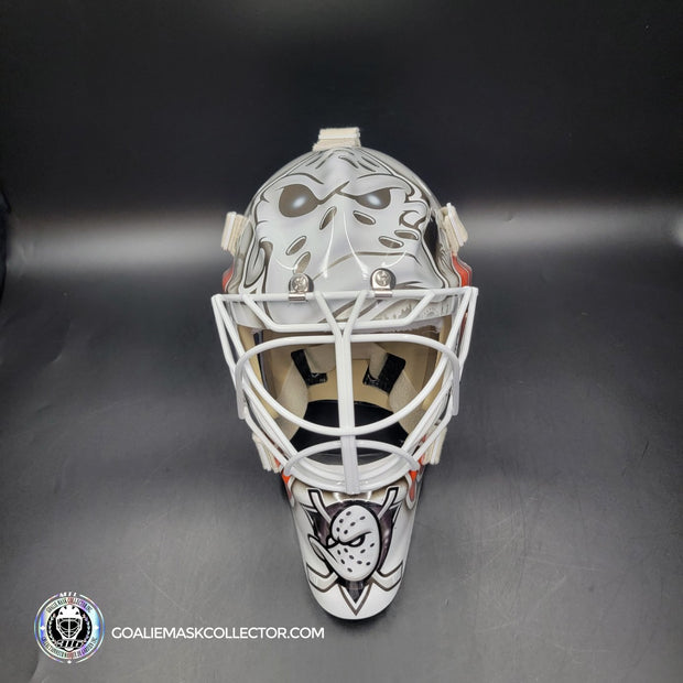 Lukas Dostal Goalie Mask Unsigned 2024 Anaheim Tribute