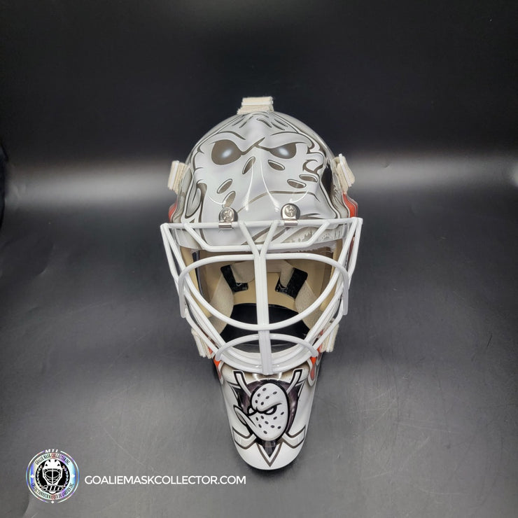 Lukas Dostal Goalie Mask Unsigned 2024 Anaheim Tribute