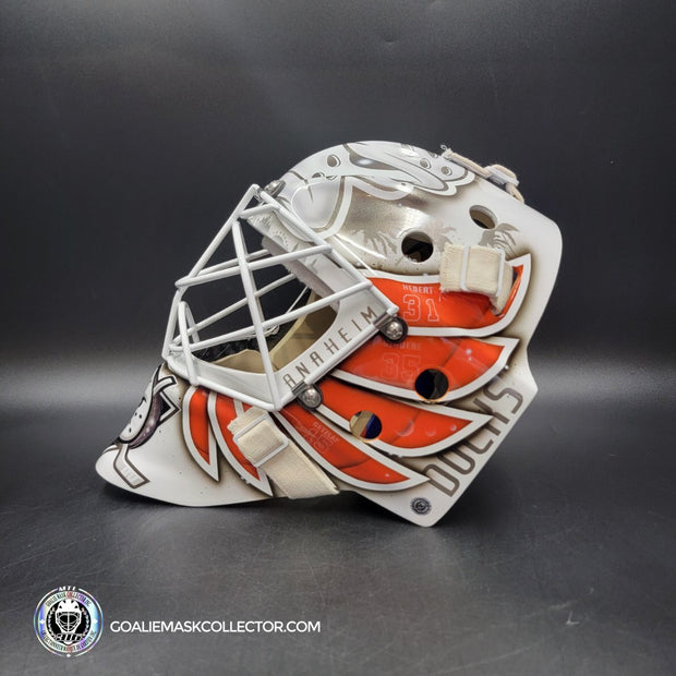 Lukas Dostal Goalie Mask Unsigned 2024 Anaheim Tribute